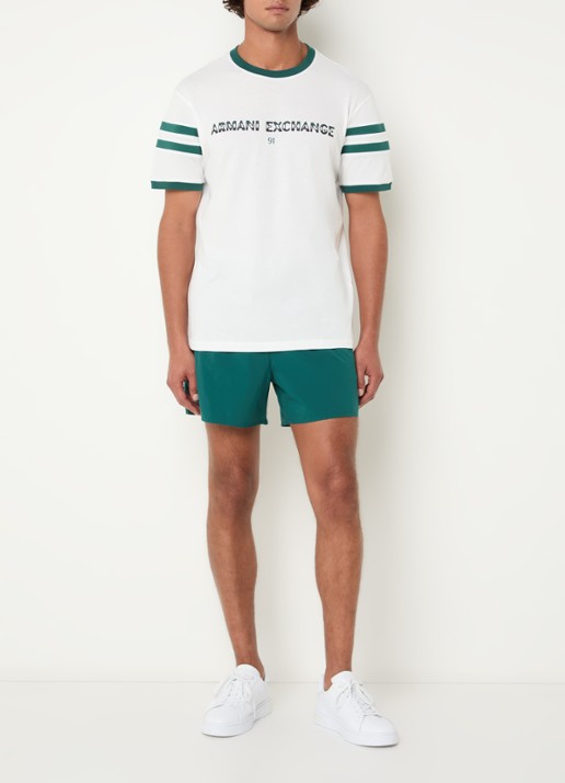 Armani T-shirt met logoprint - voorkant 3 wit