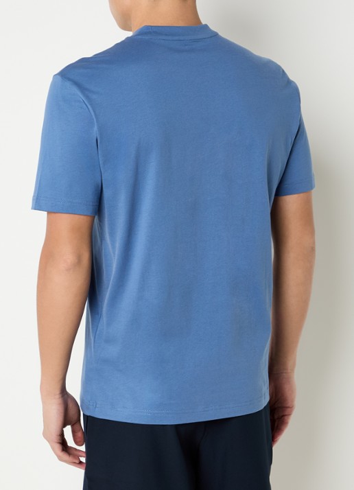 Armani T-shirt met logoprint - achterkant 3 staalblauw