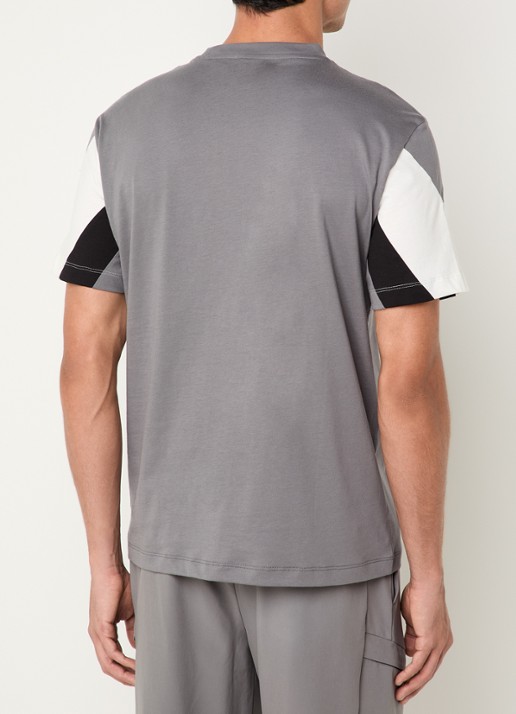 Armani T-shirt met logoprint - achterkant 2 grijs
