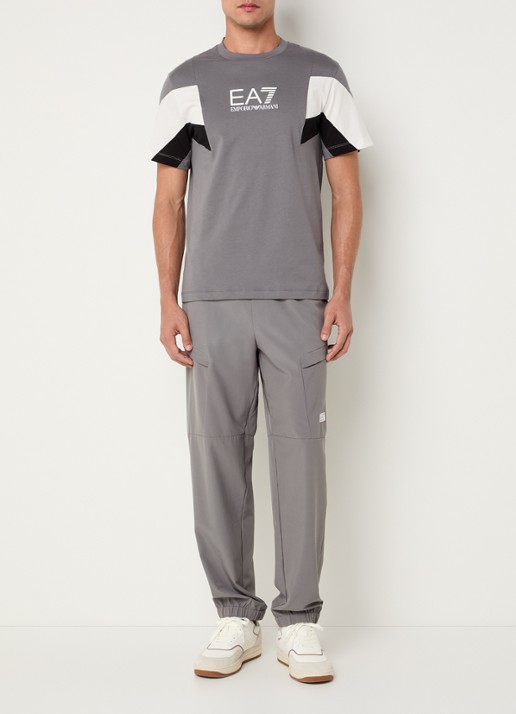 Armani T-shirt met logoprint - voorkant 4 grijs