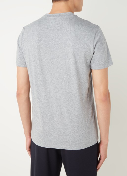 Armani T-shirt met logoprint - achterkant 4 grijs