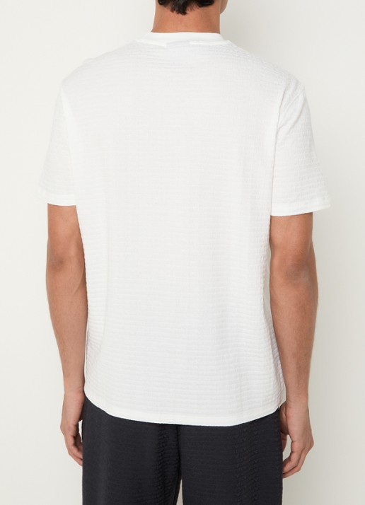 Armani T-shirt met logoprint - achterkant wit