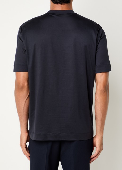 Armani T-shirt met logoprint - achterkant 4 donkerblauw
