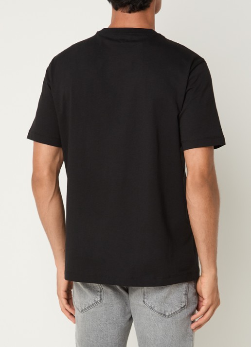 Armani T-shirt met logoprint - achterkant 4 zwart