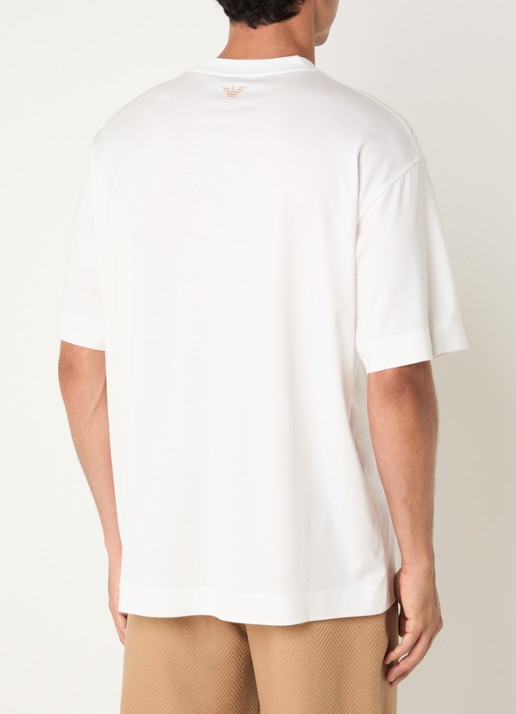 Armani T-shirt met logoprint - achterkant 4 wit