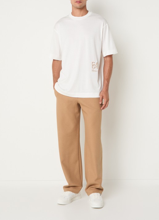 Armani T-shirt met logoprint - voorkant 2 wit