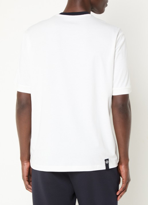 Armani T-shirt met print - achterkant 4 gebroken wit