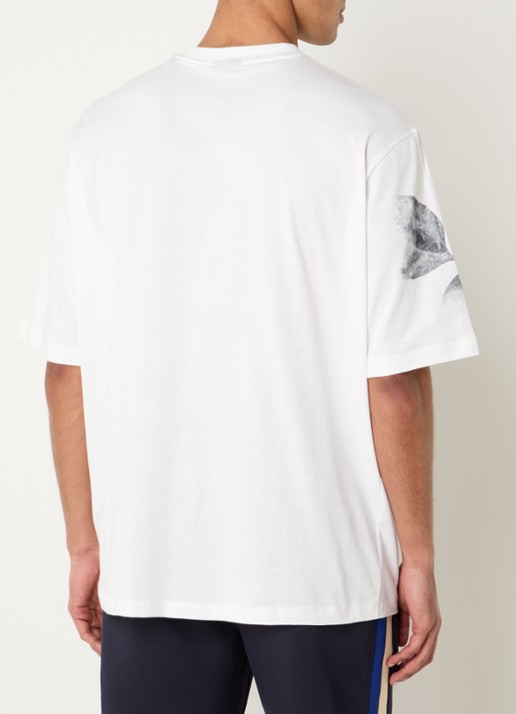 Armani T-shirt met print - achterkant 4 gebroken wit