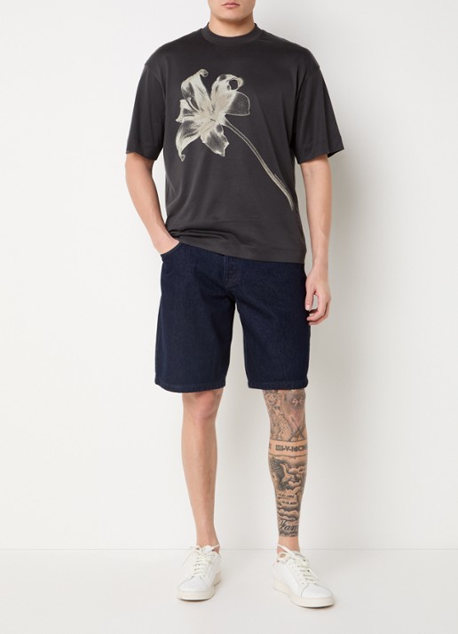 Armani T-shirt  met print - voorkant 3 zwart