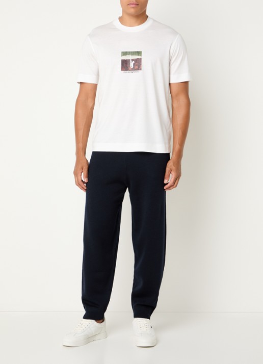 Armani T-shirt met print - voorkant 2 wit