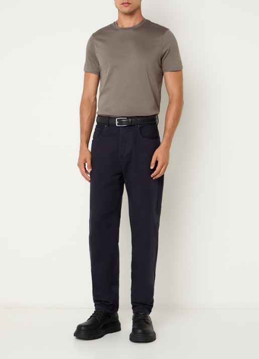 Armani T-shirt met ronde hals - voorkant 2 donkerbeige