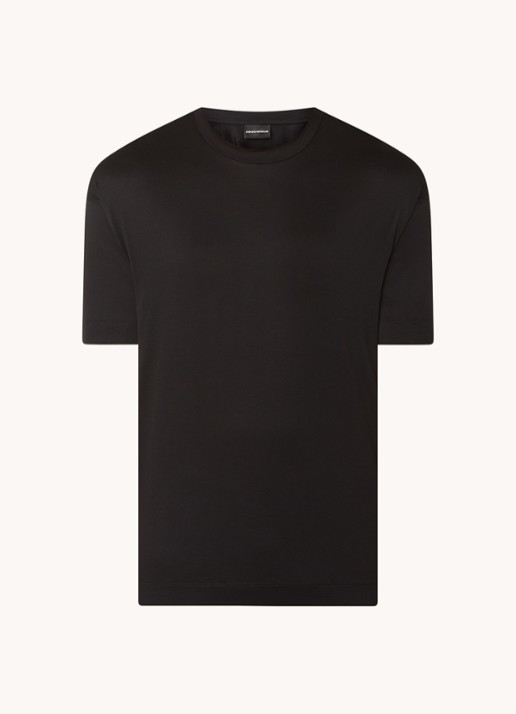 Armani T-shirt met ronde hals  - voorkant 3 zwart