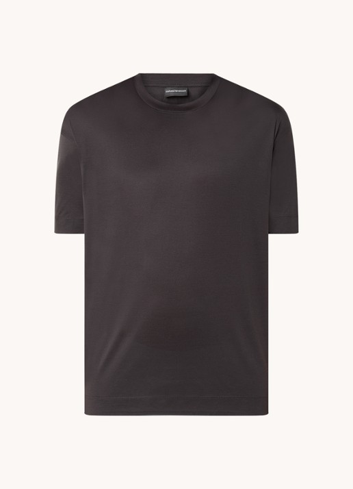 Armani T-shirt met ronde hals  - voorkant 3 antraciet