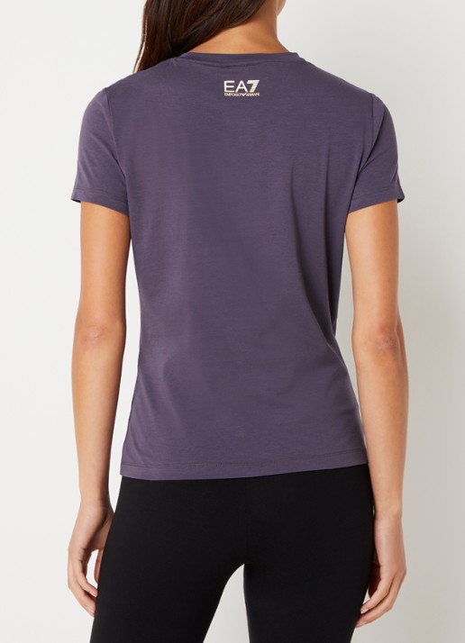 Armani T-shirt met strass - achterkant 2 violet