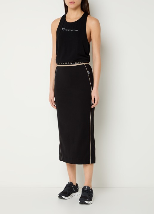 Armani Tanktop met logoband - voorkant 4 zwart