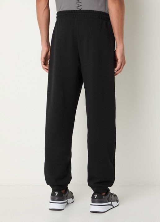Armani Tapered fit joggingbroek met logo en steekzakken - achterkant 5 zwart