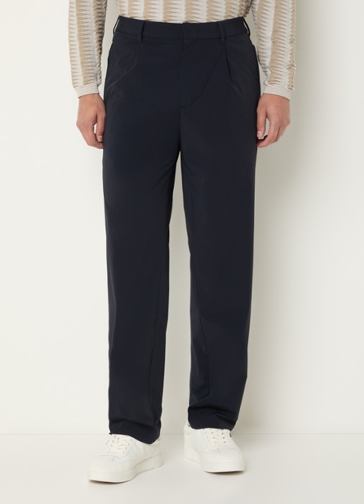 Armani Tapered fit joggingbroek met paspelzakken