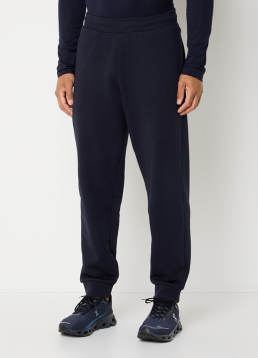 Armani Tapered fit joggingbroek met steekzakken - detail 3 donkerblauw