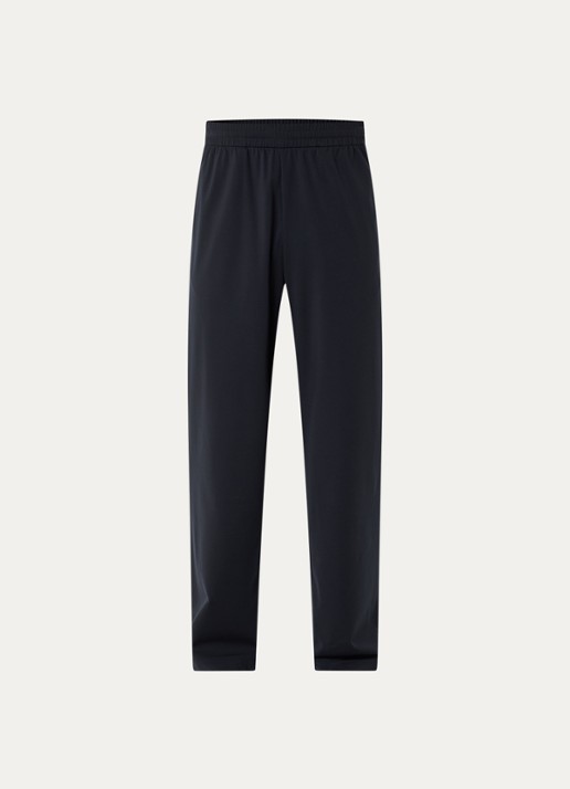 Armani Tapered fit joggingbroek met steekzakken - voorkant donkerblauw
