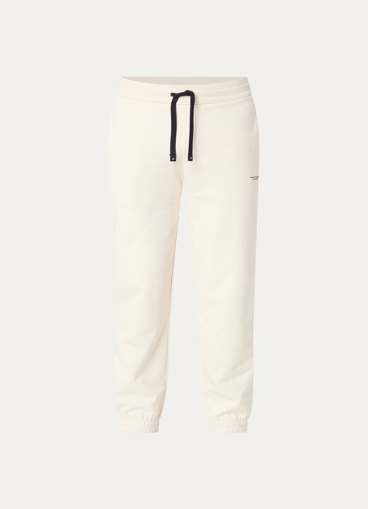 Armani Tapered fit joggingbroek met trekkoord - voorkant 4 creme