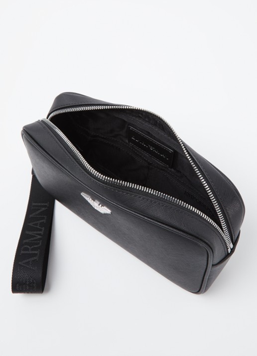 Armani Toilettas met logo - voorkant 2 zwart