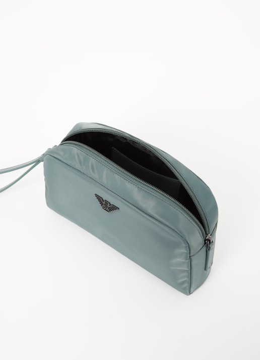 Armani Toilettas met logo - voorkant 2 zeegroen