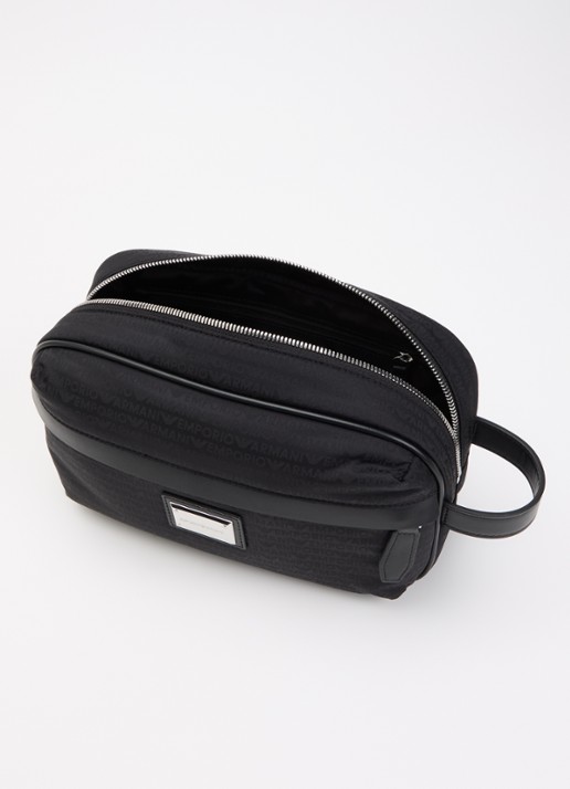 Armani Toillettas met logoprint - voorkant 2 zwart
