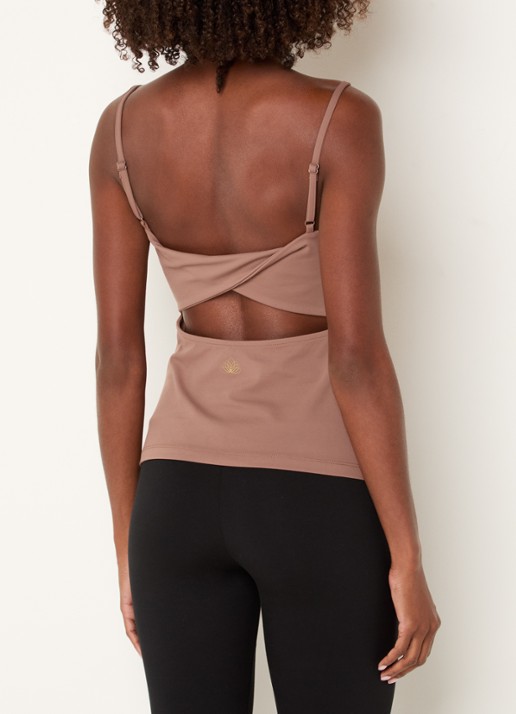 Armani Top met logo - achterkant 3 zalmroze