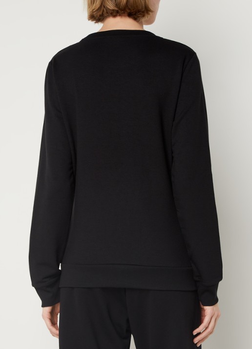 Armani Trainings sweater met logo en strass - achterkant zwart