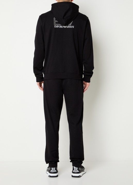 Armani Trainingspak met logo en steekzakken - achterkant 3 zwart