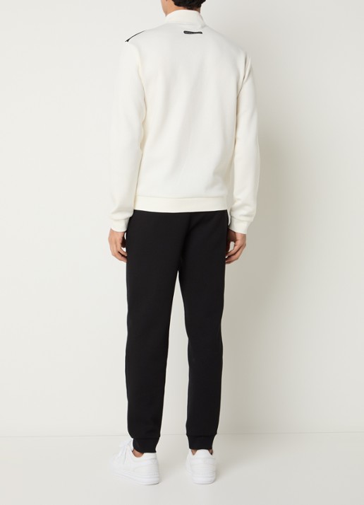 Armani Trainingspak met logo en steekzakken - achterkant 4 gebroken wit