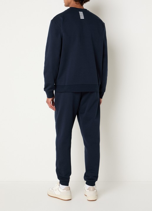Armani Trainingspak met logo en steekzakken - achterkant 4 donkerblauw