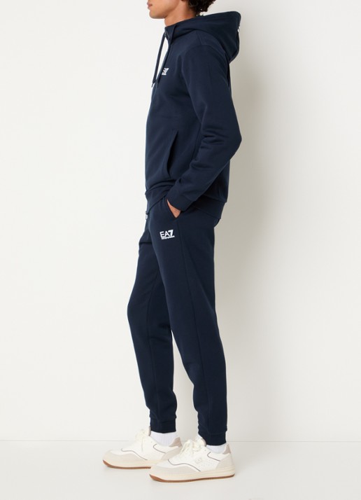 Armani Trainingspak met logo en steekzakken - voorkant 5 donkerblauw