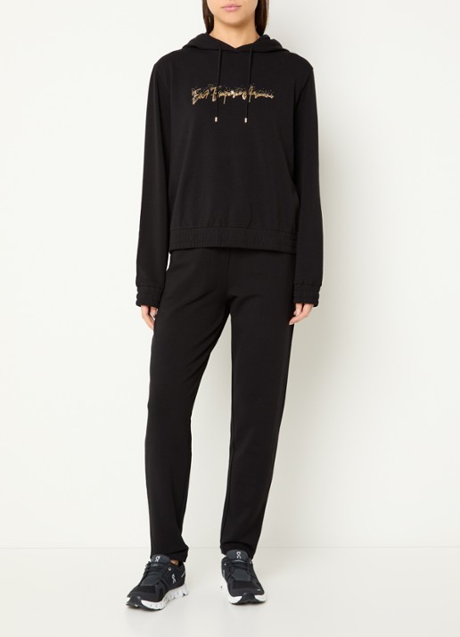 Armani Trainingspak met logo en strass