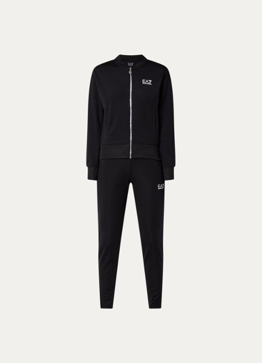 Armani Trainingspak met logo - voorkant 3 zwart