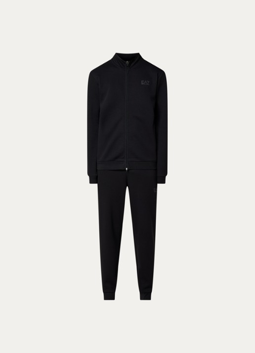 Armani Trainingspak met logoprint - voorkant 3 zwart