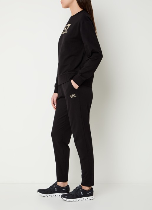 Armani Trainingspak met logoprint - voorkant 3 zwart