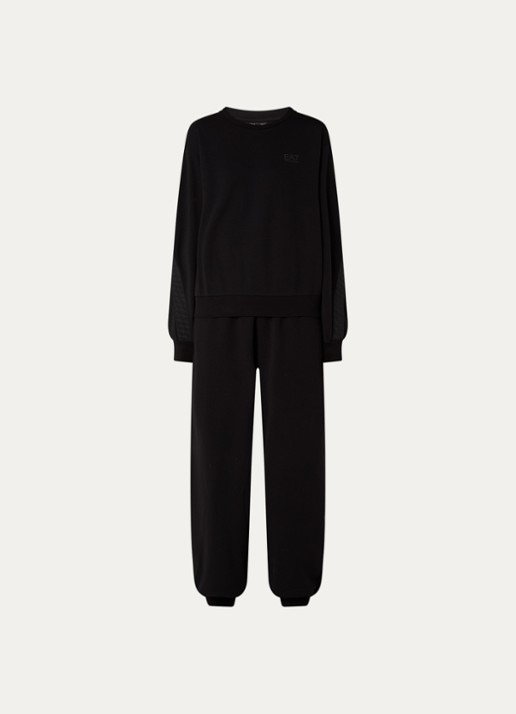 Armani Trainingspak met logoprint - voorkant 3 zwart