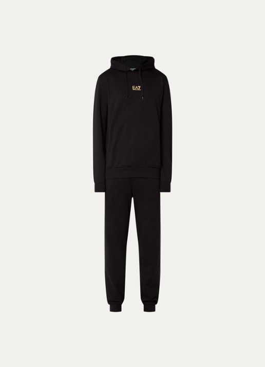 Armani Trainingspak met steekzakken en logo - voorkant 3 zwart