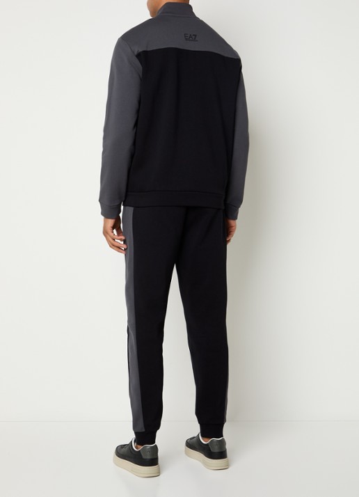 Armani Trainingspak met steekzakken en logo - achterkant 4 zwart