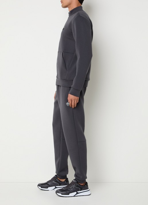 Armani Trainingspak met steekzakken en logo - voorkant 3 antraciet