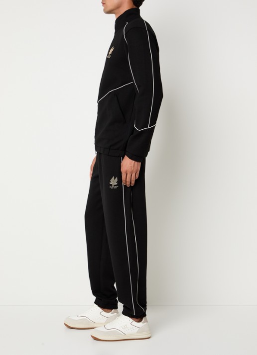 Armani Trainingspak met steekzakken en logo - voorkant 3 zwart