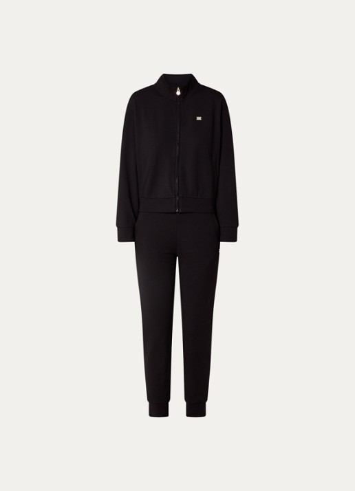 Armani Trainingspak met steekzakken en logo - voorkant zwart