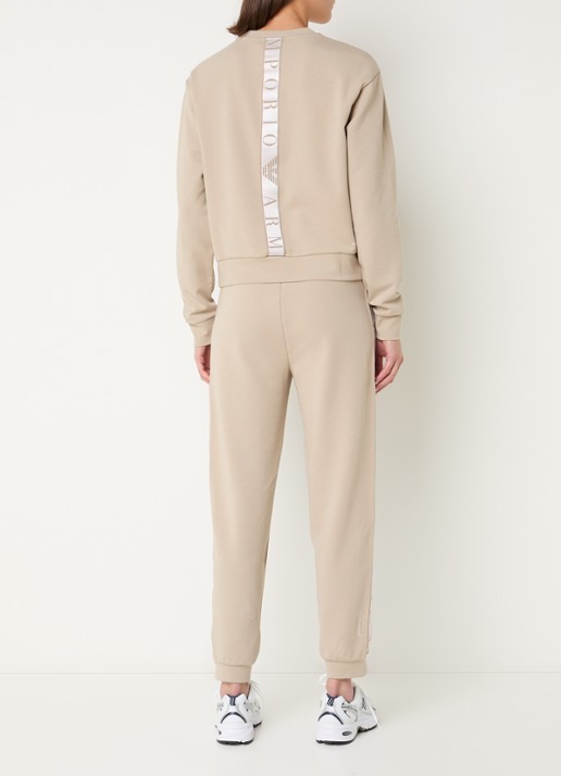 Armani Trainingspak met steekzakken en logo - achterkant 4 zand