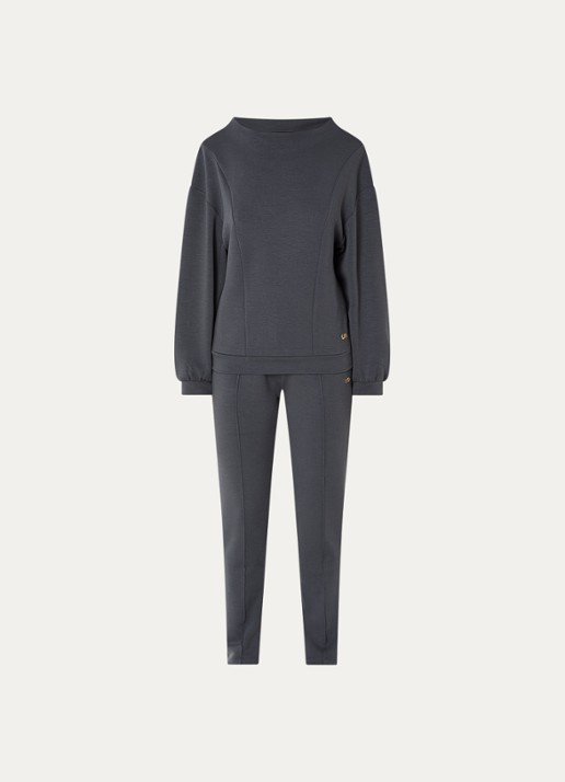 Armani Trainingspak met steekzakken - voorkant 2 donkergrijs
