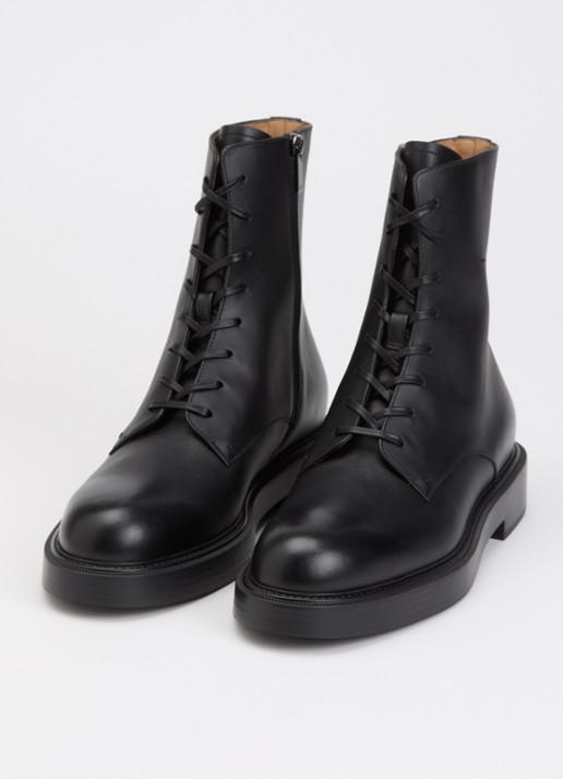 Armani Veterboot van leer - detail zwart