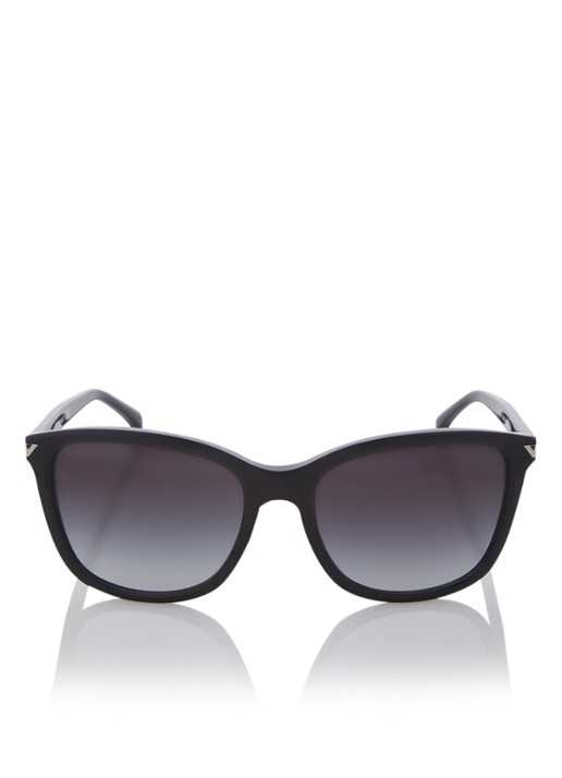 Armani Wayfarer zonnebril EA4060 - voorkant 2 zwart