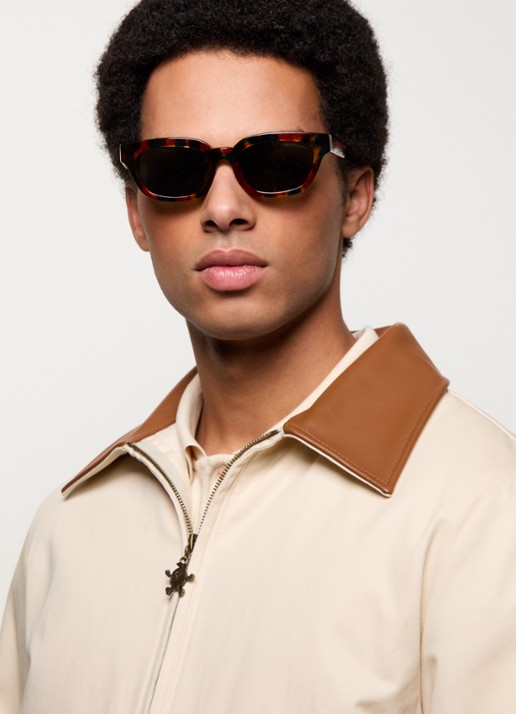 Armani Wayfarer zonnebril EA4233U - voorkant 2 roodbruin