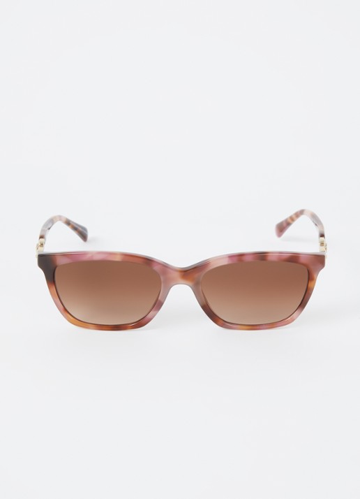 Armani Wayfarer zonnebril EA4238 - detail roodbruin