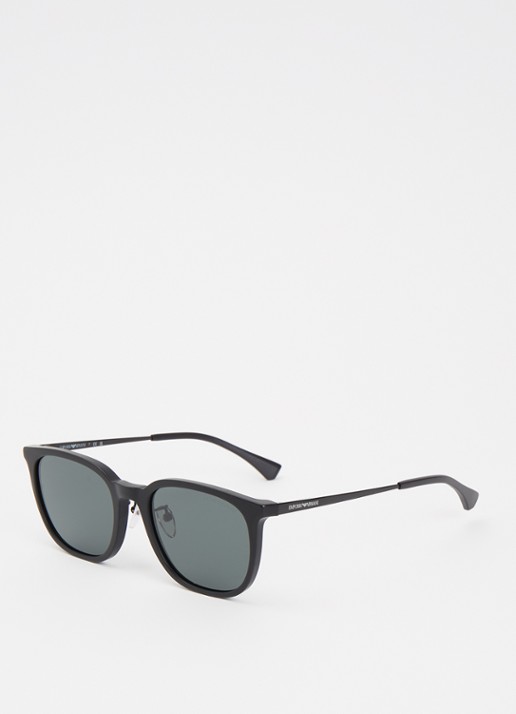 Armani Wayfarer zonnebril EA4286D - voorkant zwart